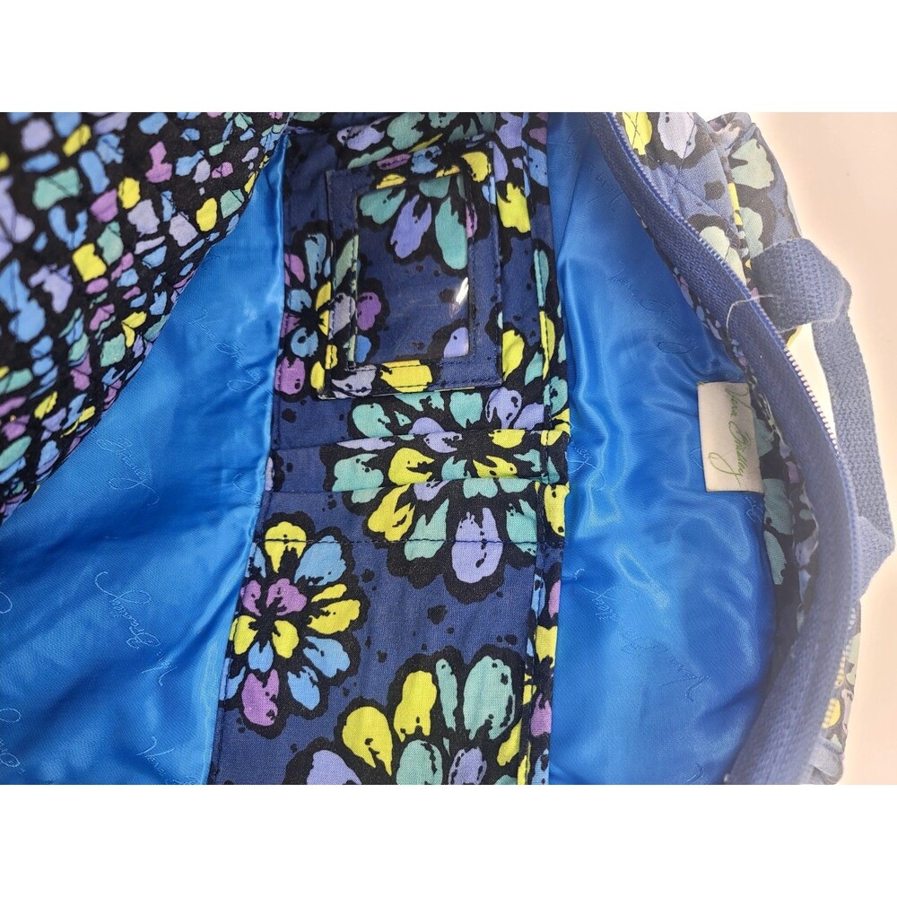 Vera Bradley Blue Floral Backpack Indigo Pop Medium Quilted School Cottagecore - Picture 7 of 7